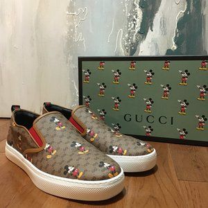 Gucci x Disney Mickey Mouse Slip-on Sneakers